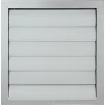 Dalap SMPG 400 Kovová větrací mřížka se samotížnými lamelami bez příruby 400x400 mm, šedá
