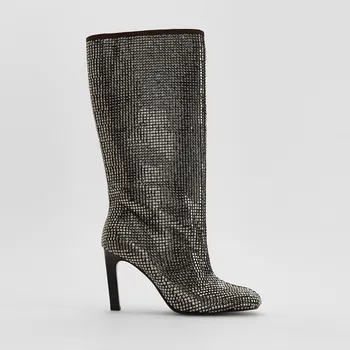 Dámský kabát Reserved - LADIES` BOOTS - stříbrná - 870FE-SLV - 870FE-SLV-40