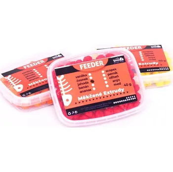 Návnadová surovina Skull fish MĚKČENÉ EXTRUDY 40 g Příchutě: Česnek