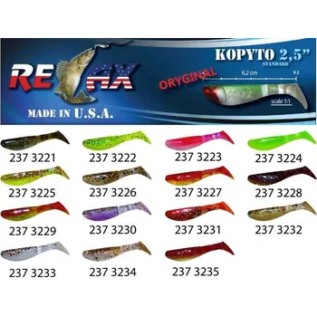 Umělá nástraha RELAX kopyto RK 2,5 (6,2cm) cena 1ks/bal10ks - barva 3230