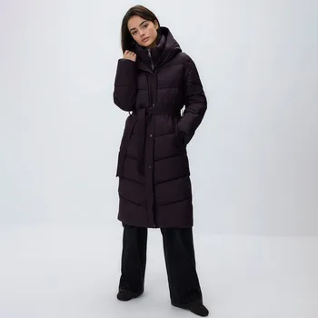 Dámský kabát Reserved - Prošívaná bunda s kapucí - ocelově fialová - 698HD-94X - 698HD-94X-M