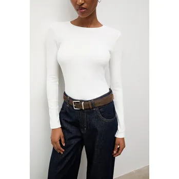 Pánské tričko Tričko s dlouhým rukávem Answear.LAB 4564.tok bílá 00X, vel. L