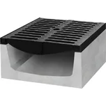Gutta Betonový žlab D400 s litinovou mříží, d. 500 x š. 400 x v. 200 mm