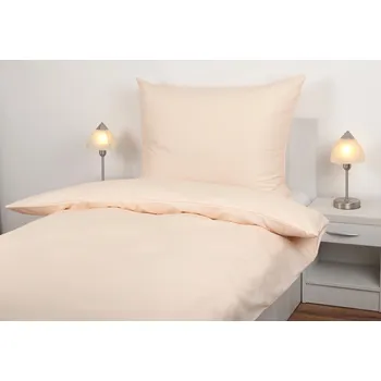 Povlečení JAN peří Povlečení z bavlněného saténu - bílá káva - Povlečení z bavlněného saténu - bílá káva - souprava povlečení 70x90 + 140x200