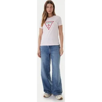 Guess T-Shirt W1YI1B I3Z14 Růžová Regular Fit XS