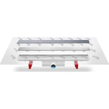 Roca Žlab podlahový IN-DRAIN X3 do prostoru, boční odpad 40 mm s deskou pro vložení dlažby, 650 mm, A276128000
