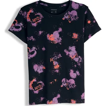 Dívčí oblečení GATE Bavlněné tričko s potiskem 8Y 825-0687/89