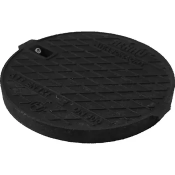 Poklop litinový A15, 1,5t na hladkou šachtovou trubku 400 mm, RSP401