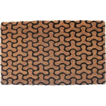 Rohožka Rohožka ALEY 75x45 cm kokosová béžová s grafikou