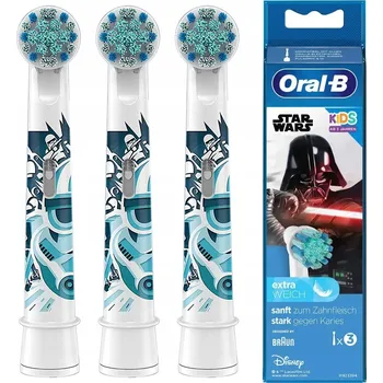 Elektrický zubní kartáček Originální hlavice k zubnímu kartáčku pro dětské zubní kartáčky Oral-B Kids Star Wars 1 Ks.