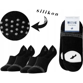 Pánské ponožky Ponožky Mustang MU34005 9999 černé, velikost 39-42