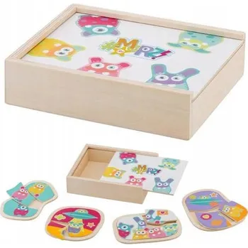 Puzzle Sada 4 puzzle Vesmírná zvířátka Sevi MRZ 2+
