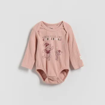 Reserved - Bavlněné body Winnie the Pooh - pudrově růžová - 814HD-39X - 814HD-39X-68