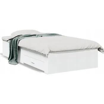 Postel Jednolůžková postel imitace dřeva GV1 90x190 bílá