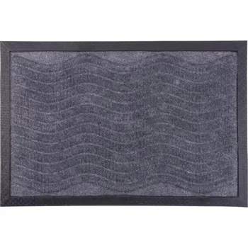 Rohožka MagicHome Rohožka Waves, akryl, 40 x 60 cm - šedá