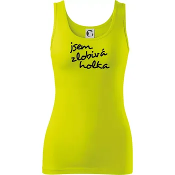 Jsem zlobivá holka - Dámské tílko - L ( Limetková )