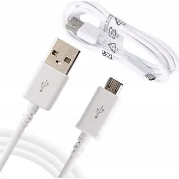 Datový kabel Kabel Samsung USB - microUSB typ B, 1 m, bílý