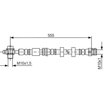 Brzdový systém Brzdová hadice BOSCH 1 987 481 694