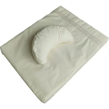 Sedací pytel SAMARALI Meditační sada s polštářovým klínem BÉŽOVÁ|ŠEDÁ