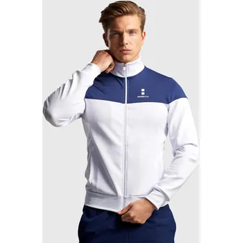 Pánská mikina NORDICDOTS Pánská tenisová mikina M BÍLÁ|MODRÁ