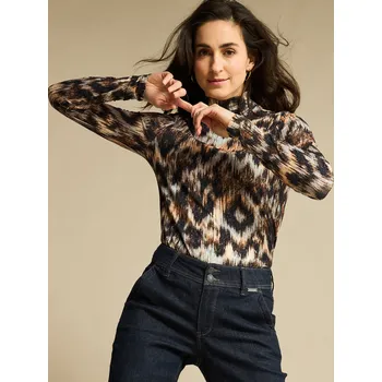 Red Button top se vzorem Rolinde hnědý Velikost: XXL