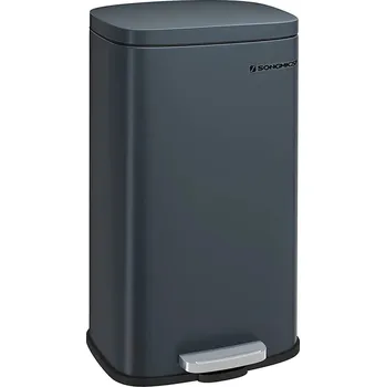 Odpadkový koš Kuchyňský odpadkový koš, pedálový, 30L, kouřově šedý