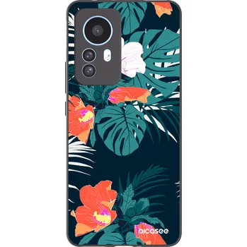 Pouzdro na mobilní telefon Picasee silikonový černý obal pro Xiaomi 12T - Monstera Color