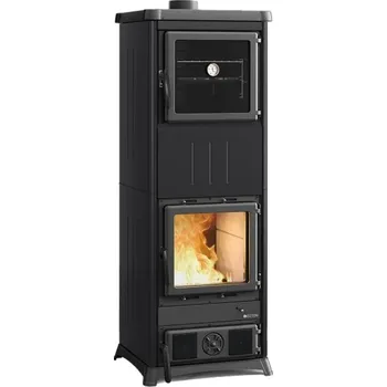 Krbová kamna Nordica Nova Forno steel s troubou - Černá