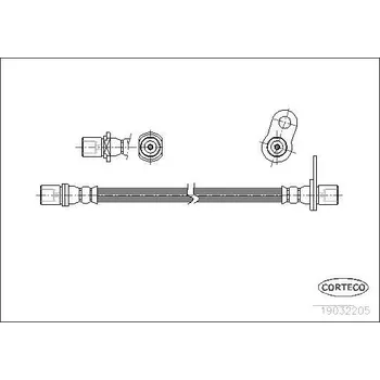 Brzdová hadice Brzdová hadice CORTECO 19032205