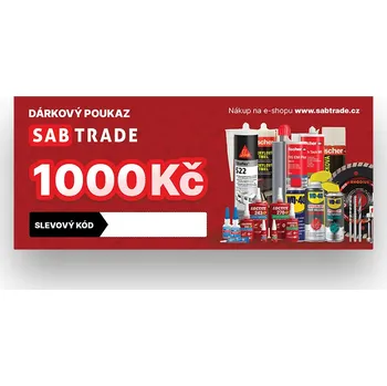 Elektronický dárkový voucher v hodnotě 1000Kč