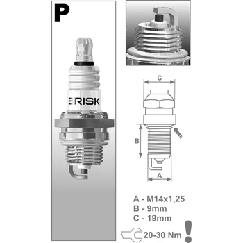 Zapalovací svíčka BRISK PR17Y