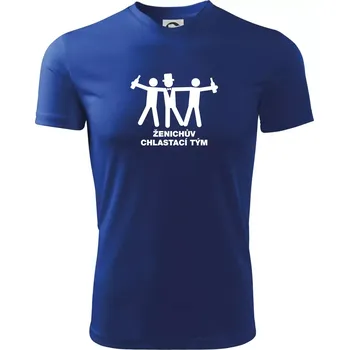 Pánské tričko Ženichův chlastací tým - Pánské triko Fantasy sportovní (dresovina) - L ( Královská modrá )
