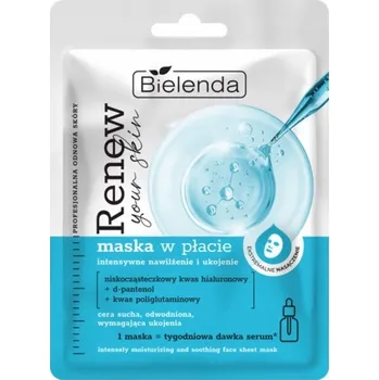 Pleťová maska Pleťová maska v plátýnku BIEL RENEW YOUR SKIN Maska v plátýnku hydratace a rozjasnění