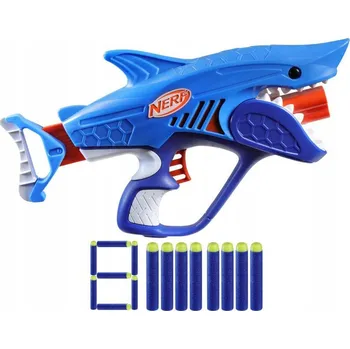 Dětská zbraň Hasbro Nerf Junior Wild Sharkfire Snadno Ovladatelná Pistole na Šipky