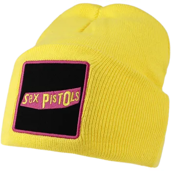 Čepice Beanie čepice z Sex Pistols - Amplified Collection - Patch Beanie - žlutá