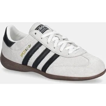 Dámské tenisky Kožené tenisky adidas Originals Handball Spezial Lo Pro dámské, šedá barva, KJ3628 09X, EUR 35.5