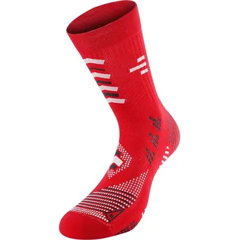 R-EVENGE Technické protiskluzové fotbalové ponožky, červenobílá, se silikonovými vložkami 2XL BÍLÁ|ČERVENÁ