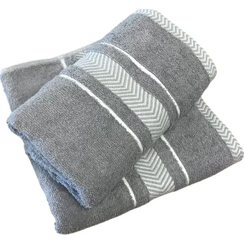 Ručník Froté ručník deluxe Monako šedý 30 x 50 cm TiaHome