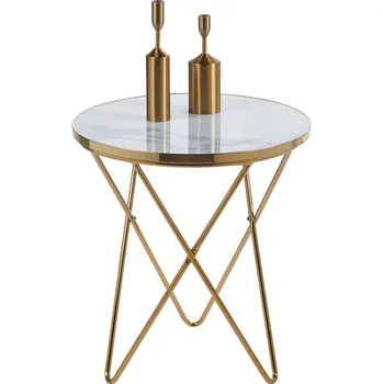 Konferenční stolek Kávový stolek Luxe Marble Gold - 50 cm
