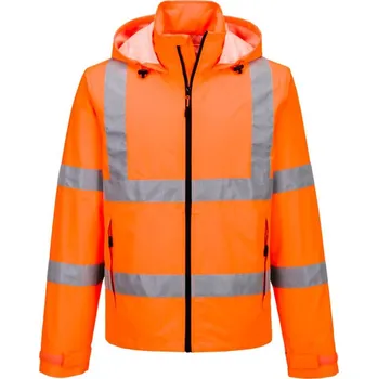 pracovní bunda PORTWEST Bunda S164, lehká, sbalitelná, reflexní POR-S164ORRM M Oranžová