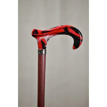 Vycházková hůl červená vášeň