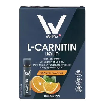 Spalovač tuku WellMix L-Carnitin pomeranč v tekuté formě, doplněk stravy 175 ml