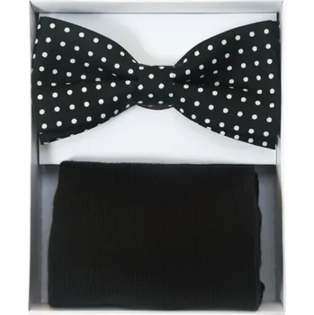 Motýlek Avantgard Sada motýlek a ponožky - černý motýlek s puntíkem Velikost: 43-46