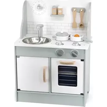 Dětská kuchyňka VIGA, Dřevěná kuchyňka zeleno-bílá