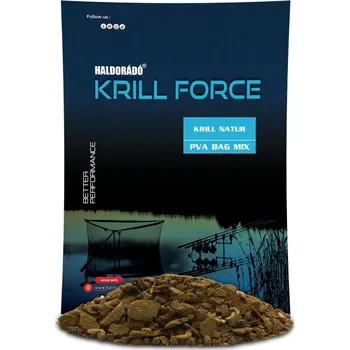 Návnadová surovina Haldorádó Vnadící směs Krill Force PVA Bag Mix 600g Krill Natur