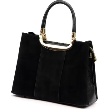 Kožená kabelka Luka 26-069 - černá