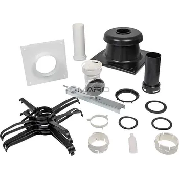 Kouřovod Brilon Sada komínová ø 80/125-80, PP, RenoSET Split Flex s poklopem, 52100572