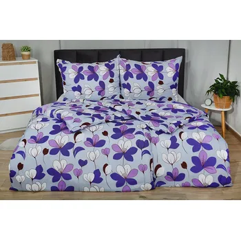 Povlečení Krepové povlečení mikro BASIC GOLA fialové