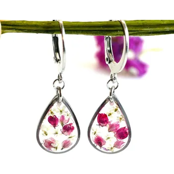 Náušnice Šperk z pravých květin - Náušnice Romantické