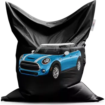 Sedací pytel Sablio Sedací vak Mini sedan Černé pozadí - 200x140 cm